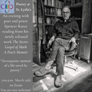 Poetry @St. Lydias—An Evening with Poet & Priest Spencer Reece